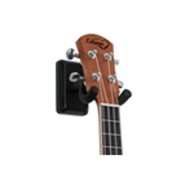 Gator Frameworks GFW-UKE-HNGRBLK Supporto da parete per ukulele e mandolino con piastra nera