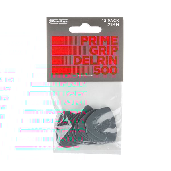 Dunlop 450P071 Prime Grip Delrin 500 .71 mm Player's Pack/12