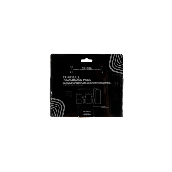 Ernie Ball 6462 Flex Patch Cable Black Multi-Pack