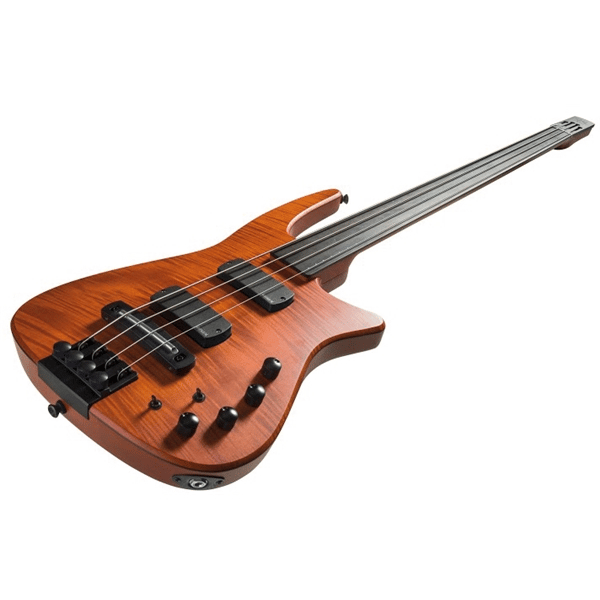 NS Design CR4 Radius Bass 4 Fretless Amber Satin