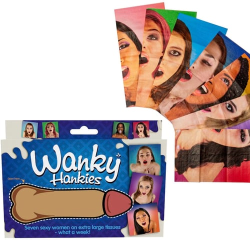 SPENCER &amp; FLEETWOOD - WANKY HANKIES 7 PAÑUELOS EXTRA GRANDES MUJERES