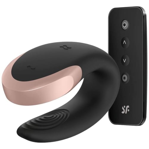 SATISFYER PARTNER SATISFYER - VIBRATORE DOUBLE LOVE PARTNER DI LUSSO NERO