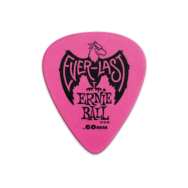 Ernie Ball 9179 Plettri Everlast Pink 0.60mm Busta da 12
