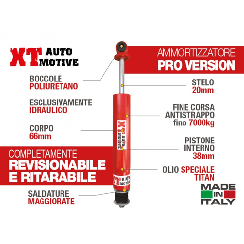 AMMORTIZZATORE XT AUTOMOTIVE "PRO VERSION" PER LAND ROVER DEFENDER 90 E 110 POSTERIORE