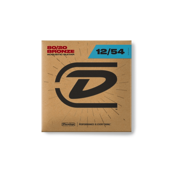 Dunlop DAB1254 Acoustic 80/20 Bronze, Light Set/6