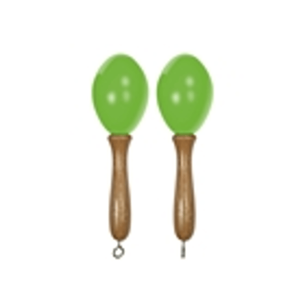 Tanga MARACAS-VERT-S Maracas piccole in legno - Verdi