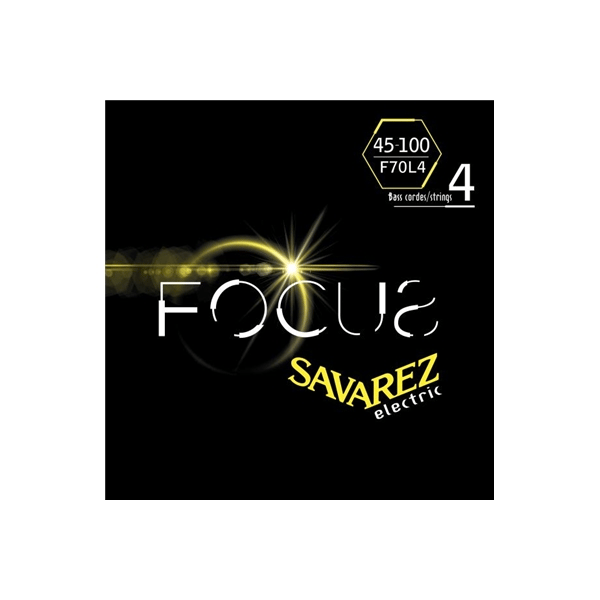 Savarez F70L4 Corde Focus per Basso Elettrico 45-100, Set/4