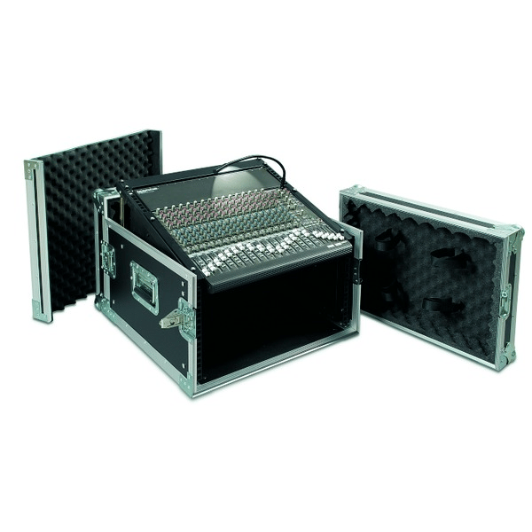 PROEL STAGE Custodia COMBO 19' 6U con portamixer 10U regolabile in altezza, profondità utile corpo 45 cm.