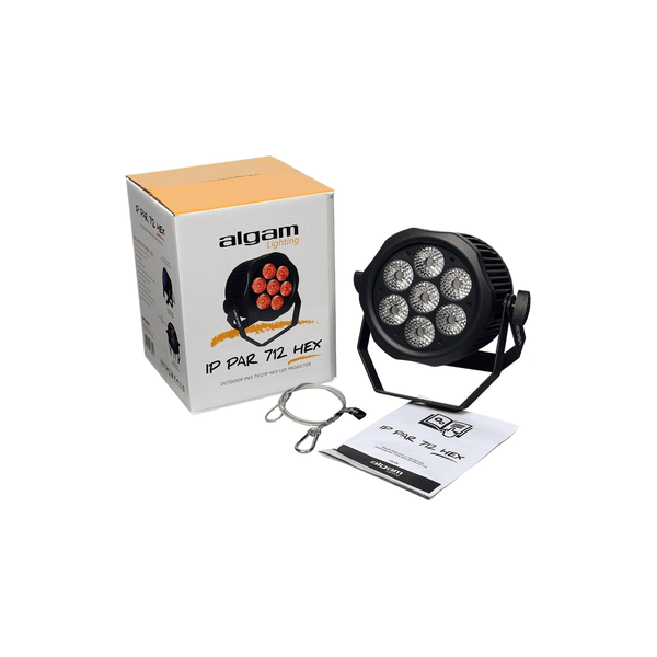 Algam Lighting IP-PAR-712-HEX Proiettore Par LED per Esterni DMX