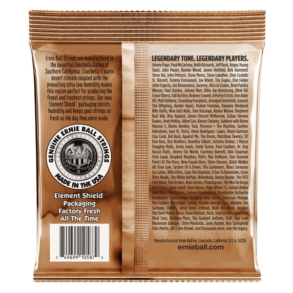 ERNIE BALL Earthwood Acoustic Phosphore bronze - Custom Light