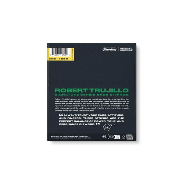 Dunlop RTS45105 Robert Trujillo Stainless Steel 45-105