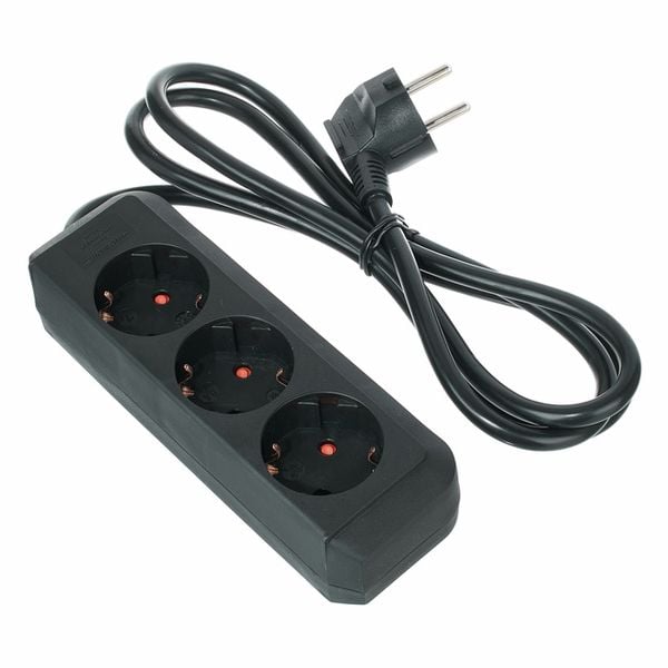 EXTREME CIABATTA MULTIPRESA SPLITTER 3 USCITE SCHUKO CAVO 1.5MT 3X1.5MM2
