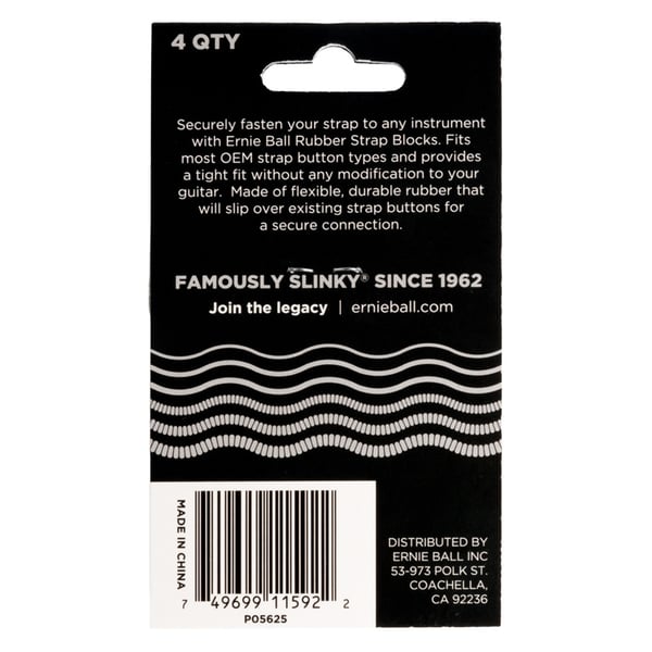 Ernie Ball 5625 Strap Blocks Grey