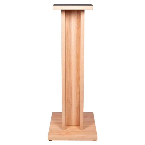 Gator Frameworks GFW-ELITESPKSTMN-MPL Coppia di supporti per monitor da studio in legno con finitura naturale Maple opaca<br>
