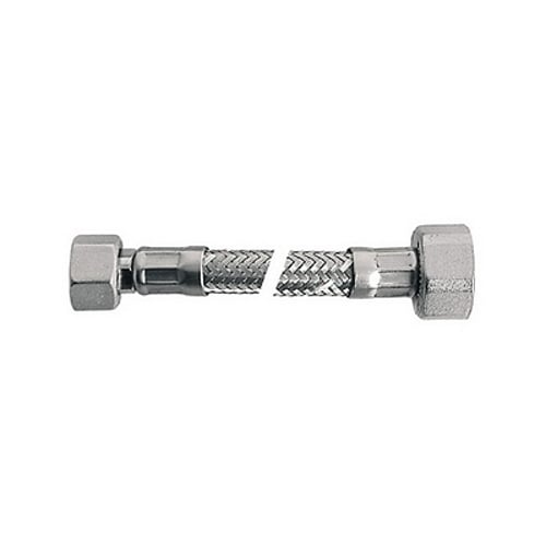 DH Flessibile inox mod. lux prolung. cm 15 con teflon e guarnizione
