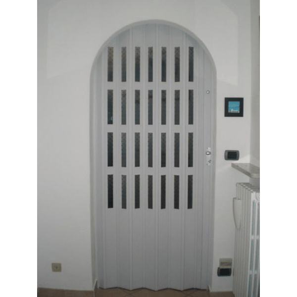 Porta A Soffietto Interna In PVC Su Misura | Made In Italy, Salvaspazio Con Opzioni Maniglia/Serratura | Facile Da Pulire - Foto 6