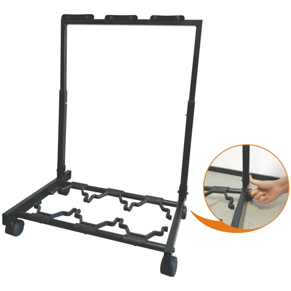 EXTREME GS051-3 SUPPORTO UNIVERSALE RIPIEGABILE IN METALLO A RASTRELLIERA PER 3 CHITARRE CLASSICHE O ACUSTICHE