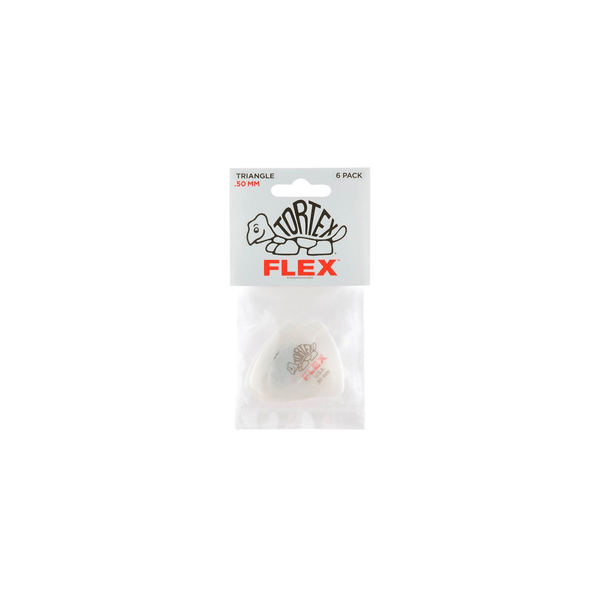 Dunlop 456P.50 Tortex Flex Triangle .50 mm Pack/6