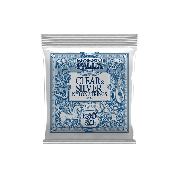 Ernie Ball 2403 Ernesto Palla Clear &amp; Silver