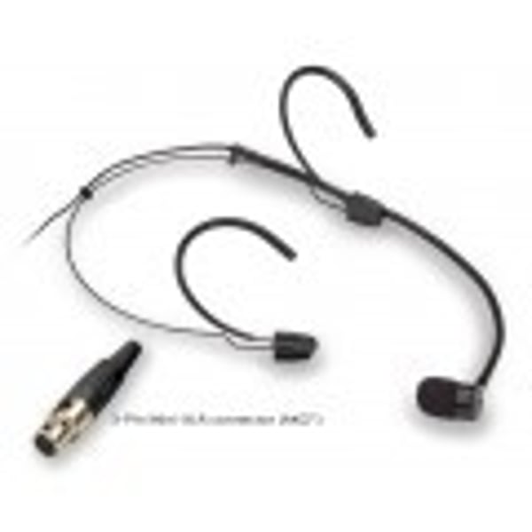 SOUNDSATION Mic. ad Archetto Cardioide, mini-XLR 3-Pin, Nero (tipo AKG®). Modello VISAGE-C01C BK