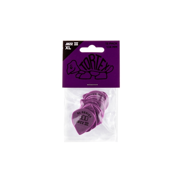 Dunlop 498P1.14 TORTEX JAZZ III XL, 1.14MM