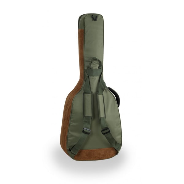 SOUNDSATION Borsa chitarra acustica con inserti in pelle suede