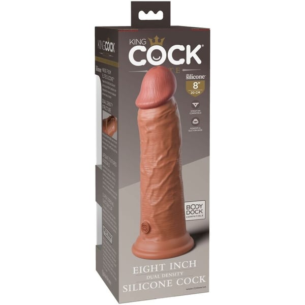 KING COCK ELITE - REALISTISCHER SILIKONDILDO 20,3 CM CANDY