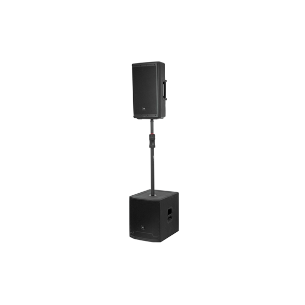 Gator Frameworks GFW-ID-SPKR-SPSET Coppia di pali per subwoofer regolabili con pistone di sollevamento<br>