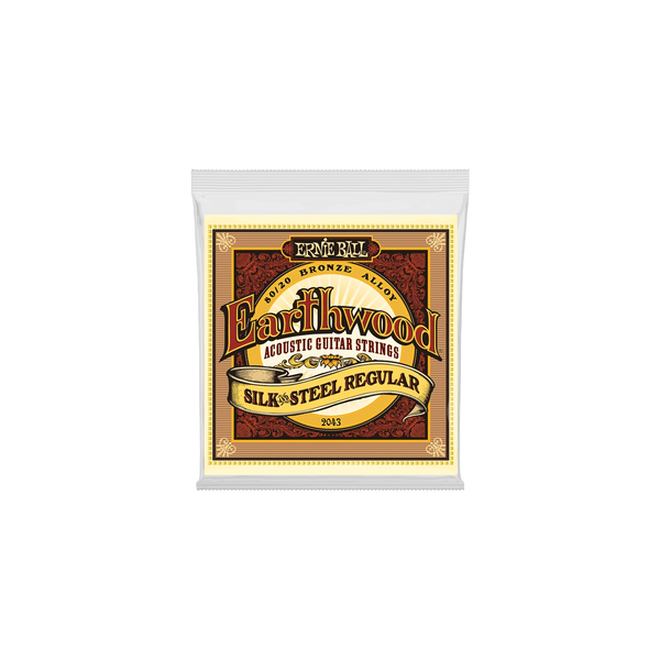 Ernie Ball 2043 Earthwood Silk & Steel 80/20 Bronze Regular 13-56