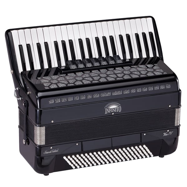 SOUNDSATION Fisarmonica 120 bassi 3/5 nera. Modello VOCE IV A41120-BK