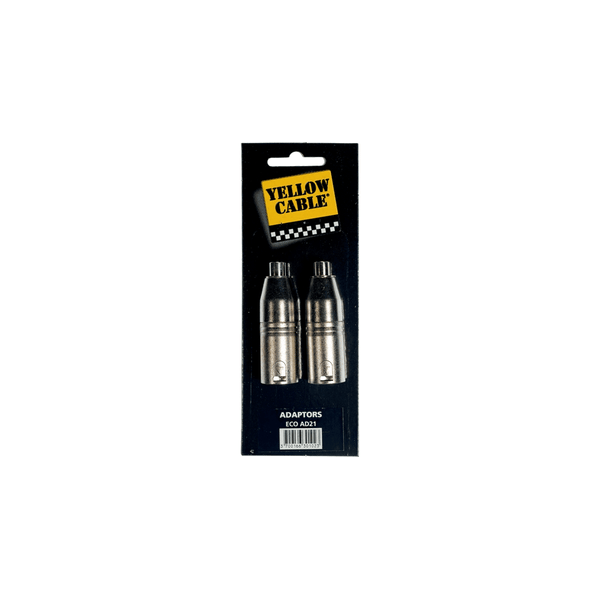 Yellow Cable AD21 Adattatore RCA Femmina/XLR Maschio 2 Pcs