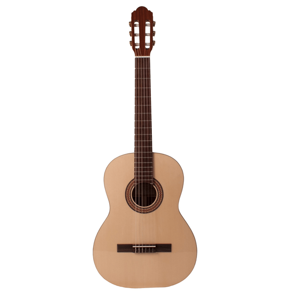 HORA CHITARRA CLASSICA 4/4 SM10 CRISTAL MADE IN EUROPE TOP ABETE MASSELLO SELEZIONATO FONDO-FASCE MOGANO MASSELLO ROSETTA INTARSIATA MANICO MOGANO TASTIERA PALISSANDRO SCALA 650MM
