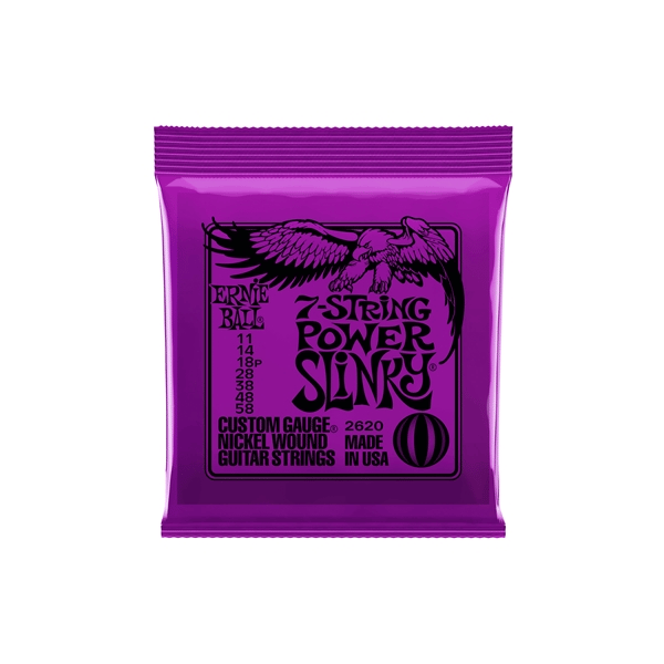 Ernie Ball 2620 Nickel Wound Power Slinky 11-58. Modello P02620