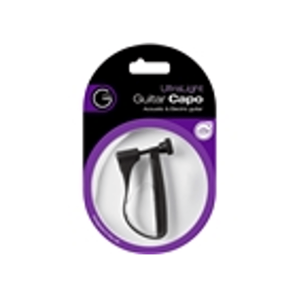G7TH UltraLight 6 String Black Capo