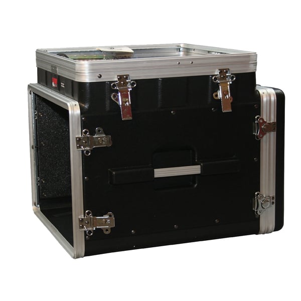 Gator Cases GRC-10X8 PU Rack audio 10U Pop Up, 8U laterale