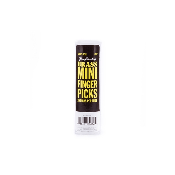 Dunlop 371R BRASS MINI FINGER .013 - TUBO 20 PLETTRI