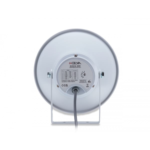HELVIA Altoparlante a Tromba da 30W per Sistemi PA. Modello EVOCA 30H