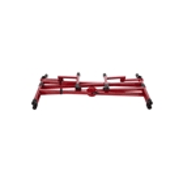 Gator Frameworks GFW-KEY-5100XRED Supporto per tastiera a doppio livello con struttura a "X" in colore rosso<br>