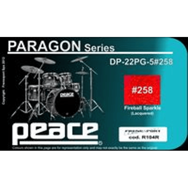 PEACE Drum Set 5 pcs in Acero Canadese con finiture laccate speciali
