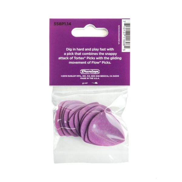 Dunlop 558P114 Tortex Flow Standard 1.14 mm Player's Pack/12