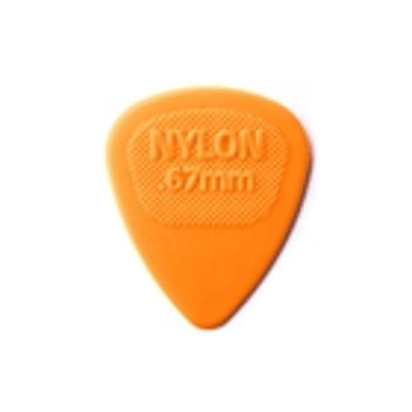 Dunlop 443R.67 Nylon Midi Orange .67mm
