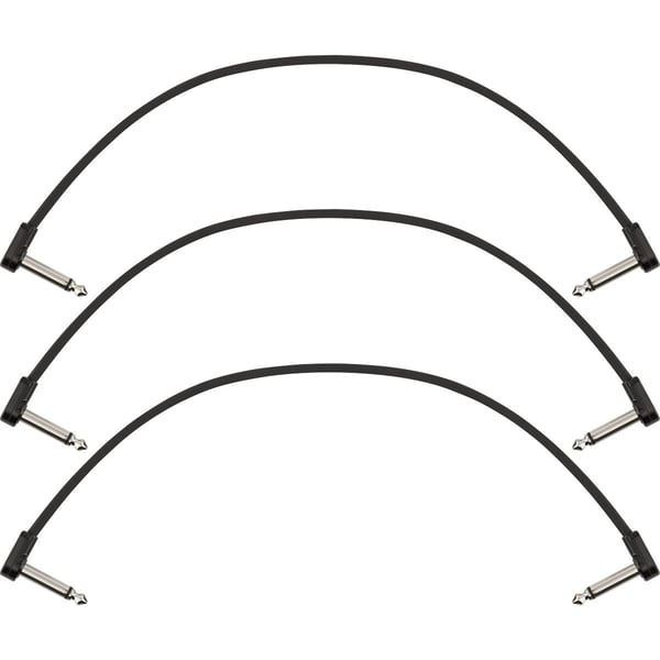 Pack da 3 cavi Patch Fender Blockchain 12", Angled/Angled