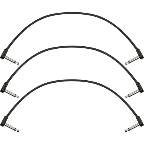 Pack da 3 cavi Patch Fender Blockchain 12", Angled/Angled