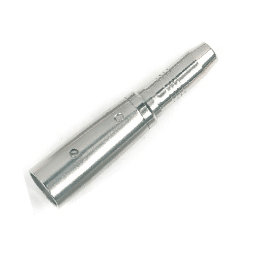 PROEL STAGE Adattatore professionale in metallo: spina XLR 3 poli -> presa jack mono Ø 6.3 mm.