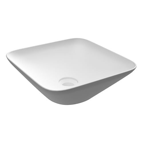 Lavabo da appoggio quadrato (senza foro) variant 36x36 cm