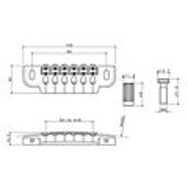 GOTOH Ponte Attaccacorde Tipo PRS per Chitarra Elettrica (Cromato)