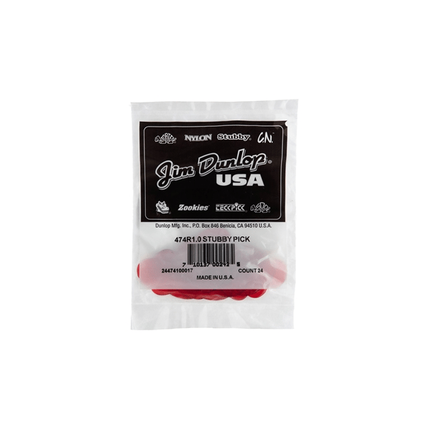 Dunlop 474R1.0 Stubby Jazz 1.0mm