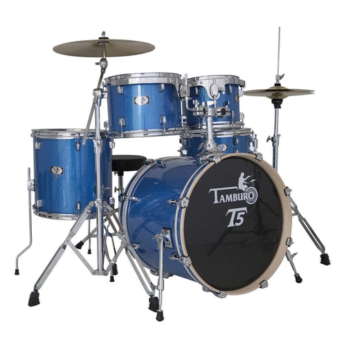 TAMBURO Batteria serie T5 5 pezzi colore Blue Sparkle