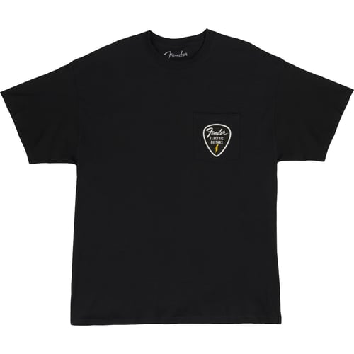 T-shirt fender pick patch pocket tee, Black, XL