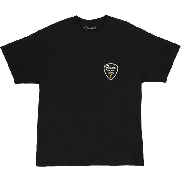 T-shirt fender pick patch pocket tee, Black, XXL